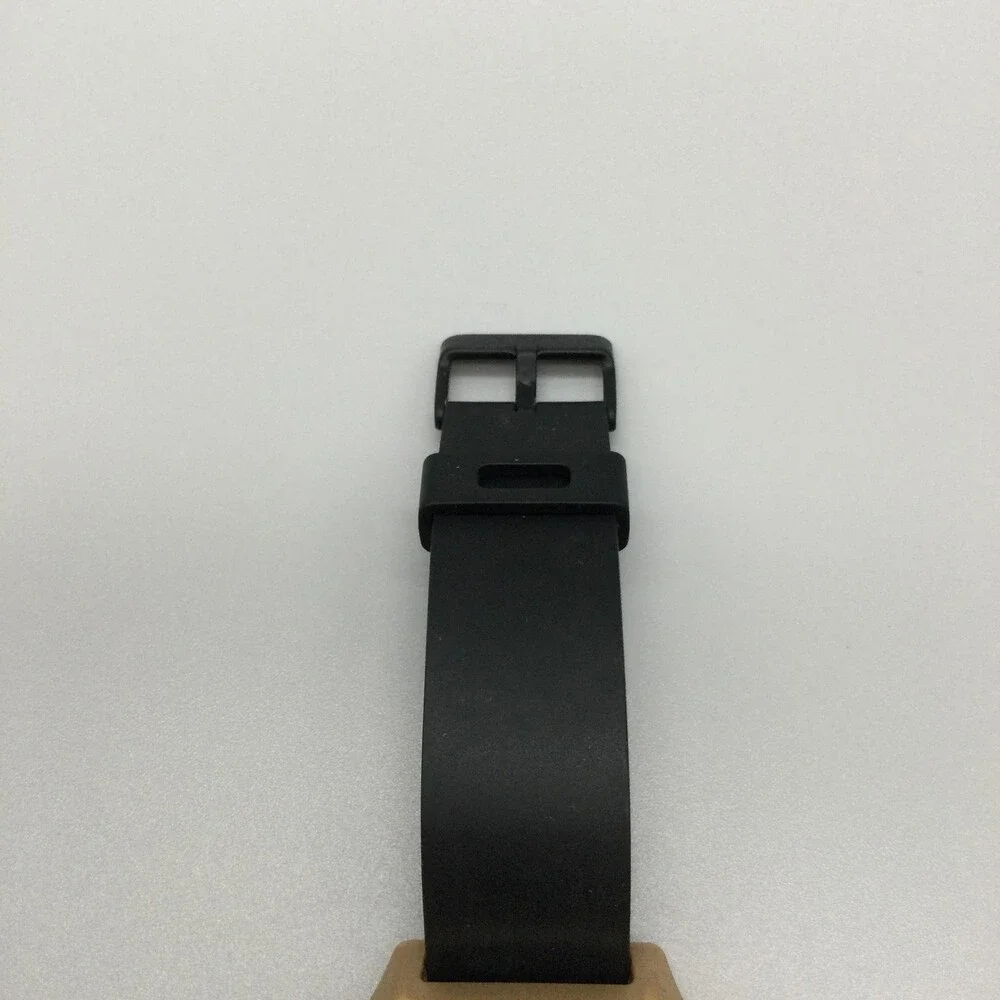 Nixon The Staple Mens Watch 39mm Gold Black Digital Alarm Backlight Silicone